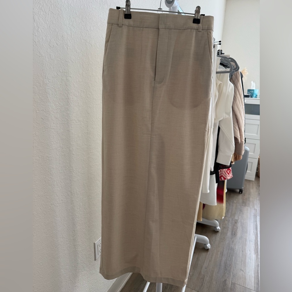 NWT - L'Academie Cream Maxi Skirt - Picture 5 of 7